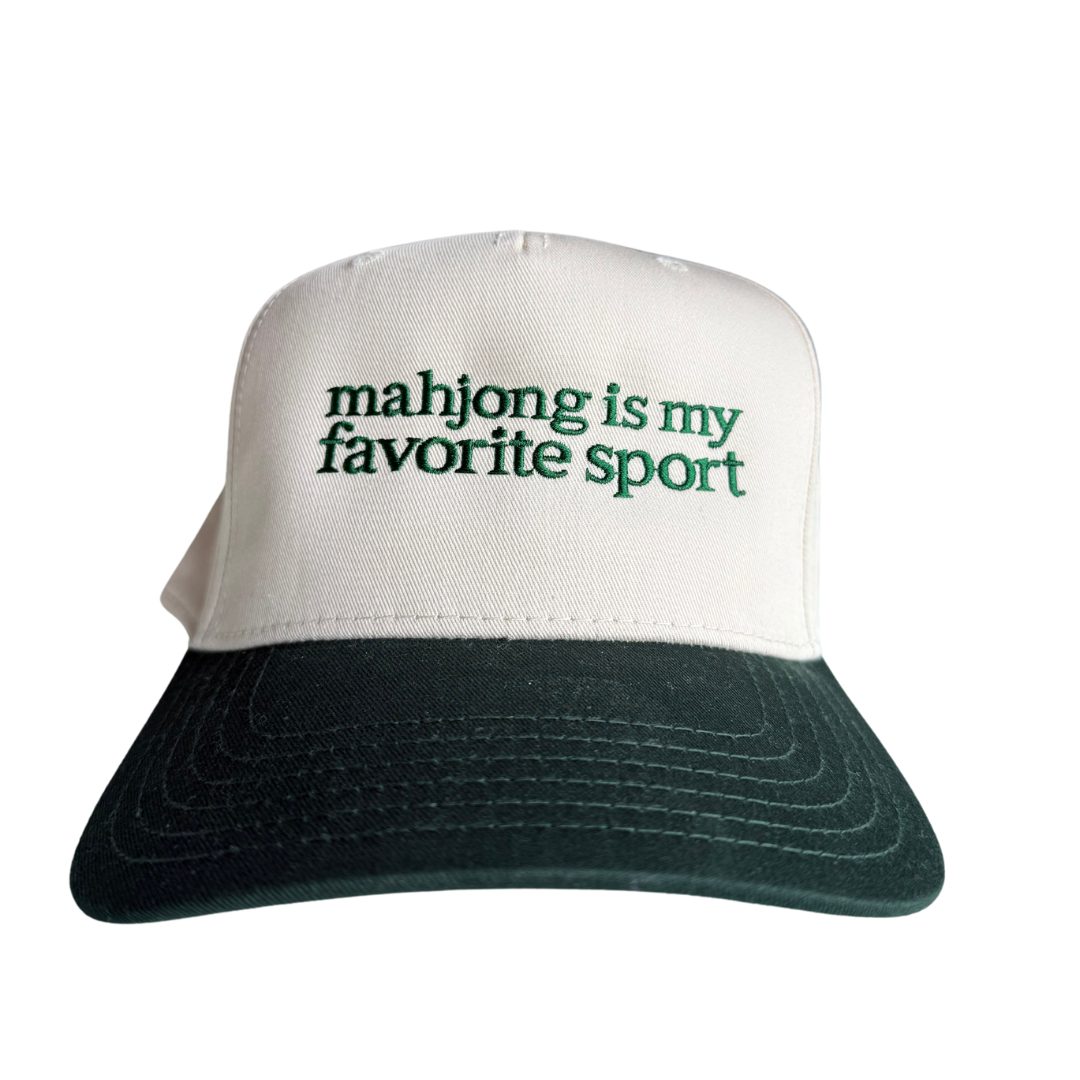 MAHJONG IS MY FAVORITE SPORT vintage trucker hat — OK Let's